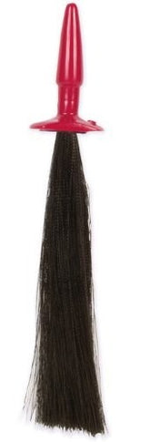 Doc Johnson Red's Black Leather Pony Play BDSM Whip Small Butt Plugs
